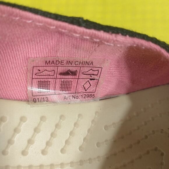 CROCS A-Leigh Black Slingback Espadrille Platform Wedge Sandals Women’s SZ 7. - Picture 4 of 11